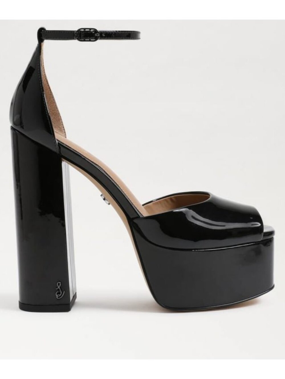 Sam Edelman Kori Platform Black Patent Women's Size 9